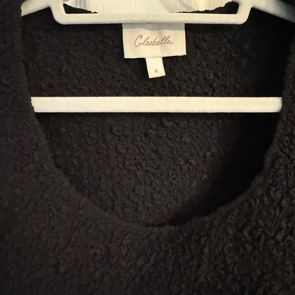 Black Ruffled Women's Top - Picture 3 of 4